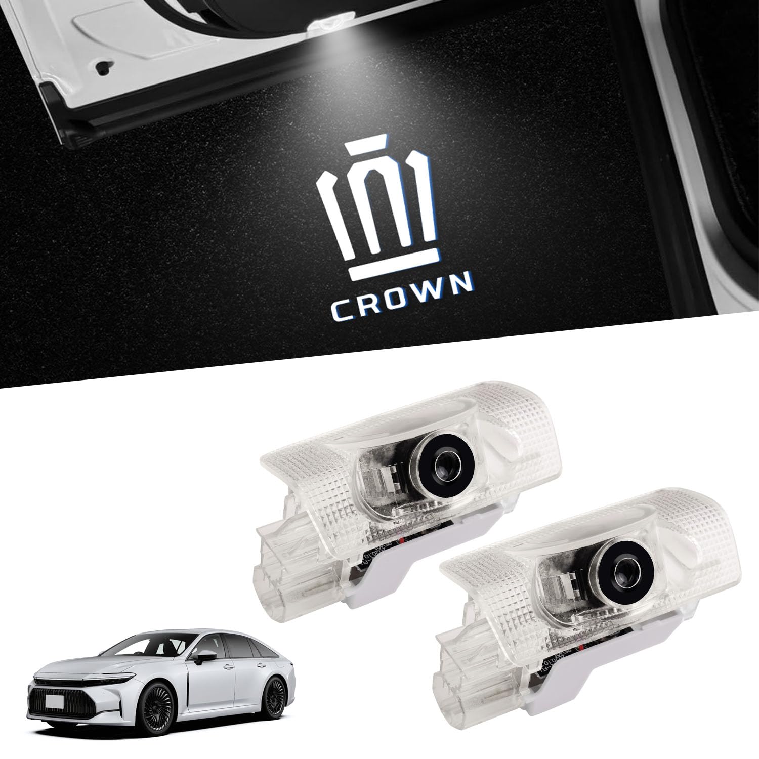 Virauto Светодиодная лампа подсветки салона типа SH35 для Toyota Crown 16-го поколения с лазерной проекцией логотипа, специальная приветственная подсветка, подсветка ног, лампа подсветки салона, высокая яркость